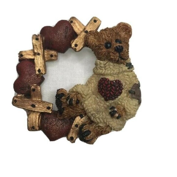 Boyds Bears Bearwear Vintage Pin Brooch Resin - Picture 1 of 8
